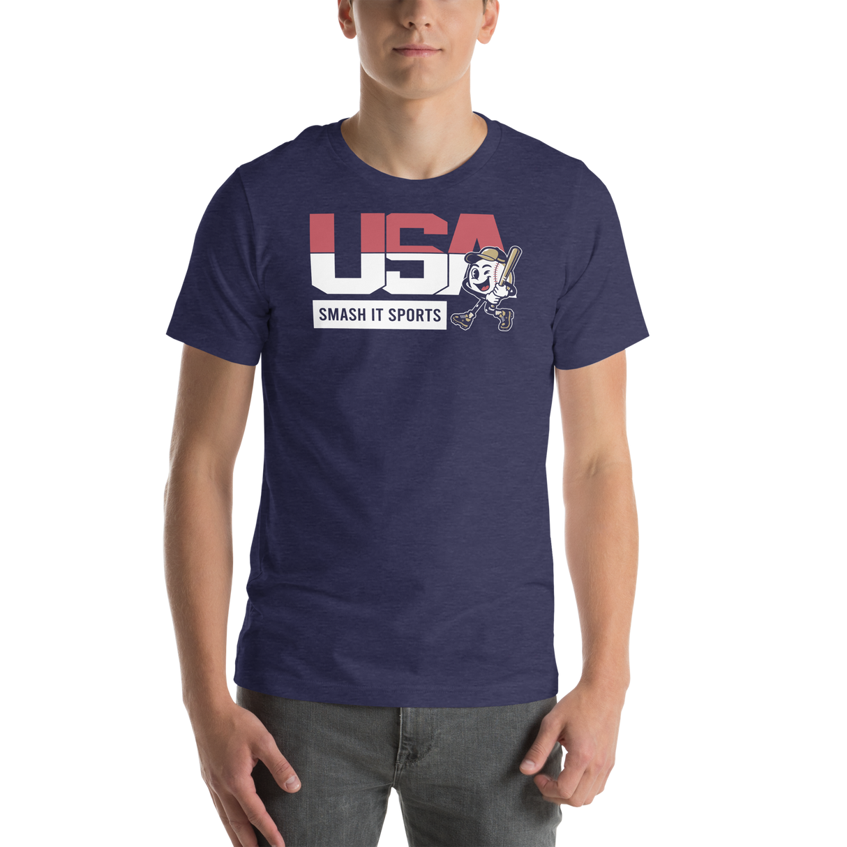 Smash It Sports T-Shirt - USA Baseball Club (Multiple Colors)