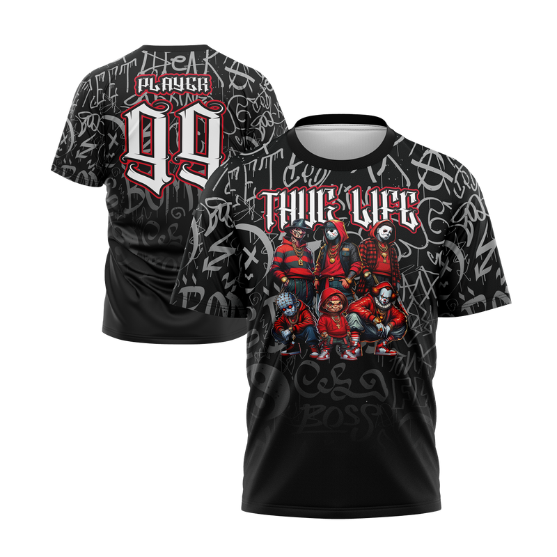 Thug Life Halloween Short Sleeve Jersey (Customized Buy-In)