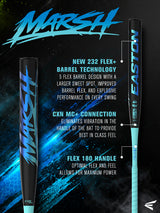 2026 Easton Marsh 2-Piece Loaded USSSA Slowpitch Softball Bat - ESU6MRSHL