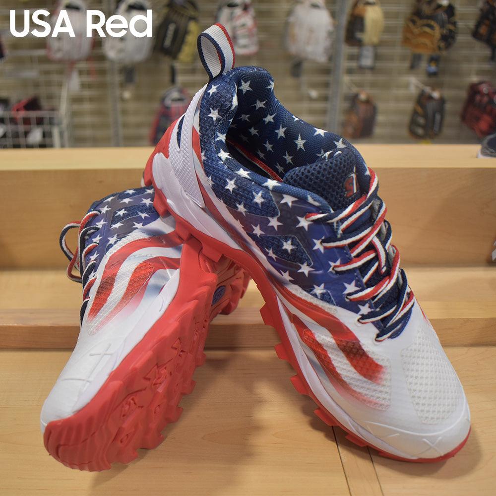 SIS X Lite II Turf Shoes - USA Red - Smash It Sports