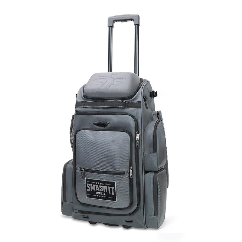 2025 Smash Ops Lil’ Guerrilla Hybrid Roller/Bat Pack Bag - Charcoal/Black