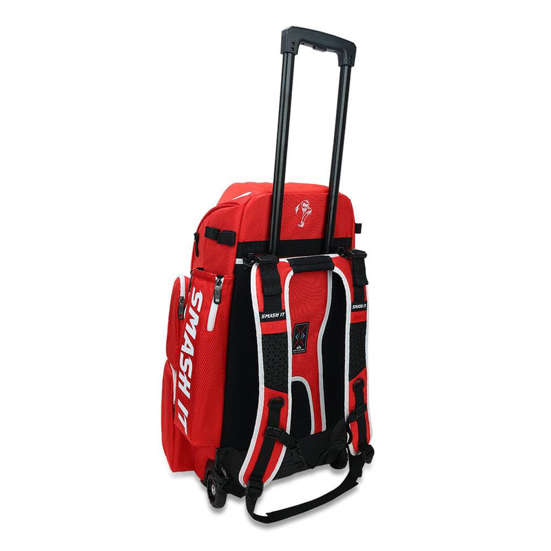 2025 Smash Ops Lil’ Guerrilla Hybrid Roller/Bat Pack Bag - Red/White