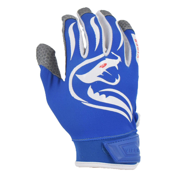 Viper Lite Premium Batting Gloves Leather Palm - Royal/White/Red - Smash It Sports
