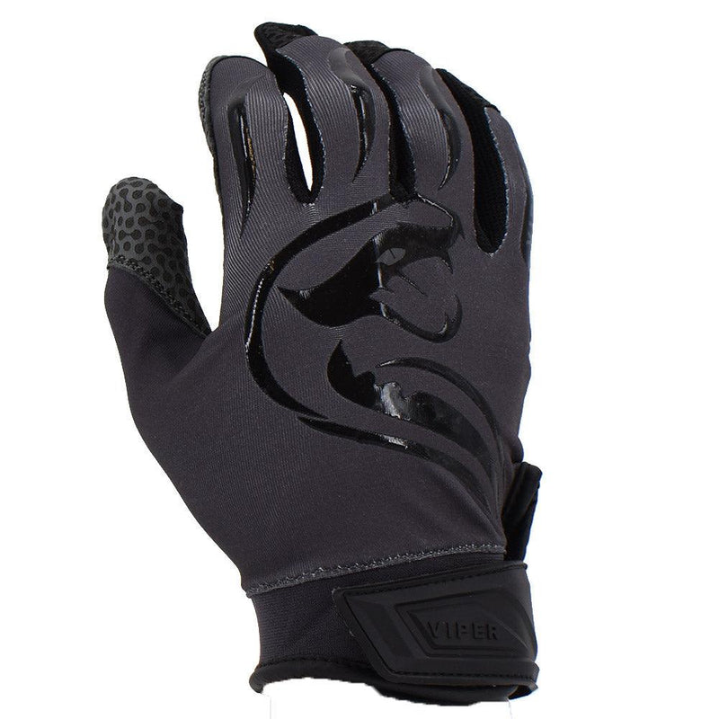 Viper Lite Premium Batting Gloves Leather Palm - Charcoal - Smash It Sports