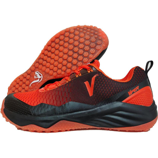 Viper Ultralight Turf Shoe (Orange/Black) - Smash It Sports