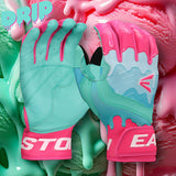 Easton Walk-Off Ethos Drip Baseball Batting Gloves - Mint/Pink