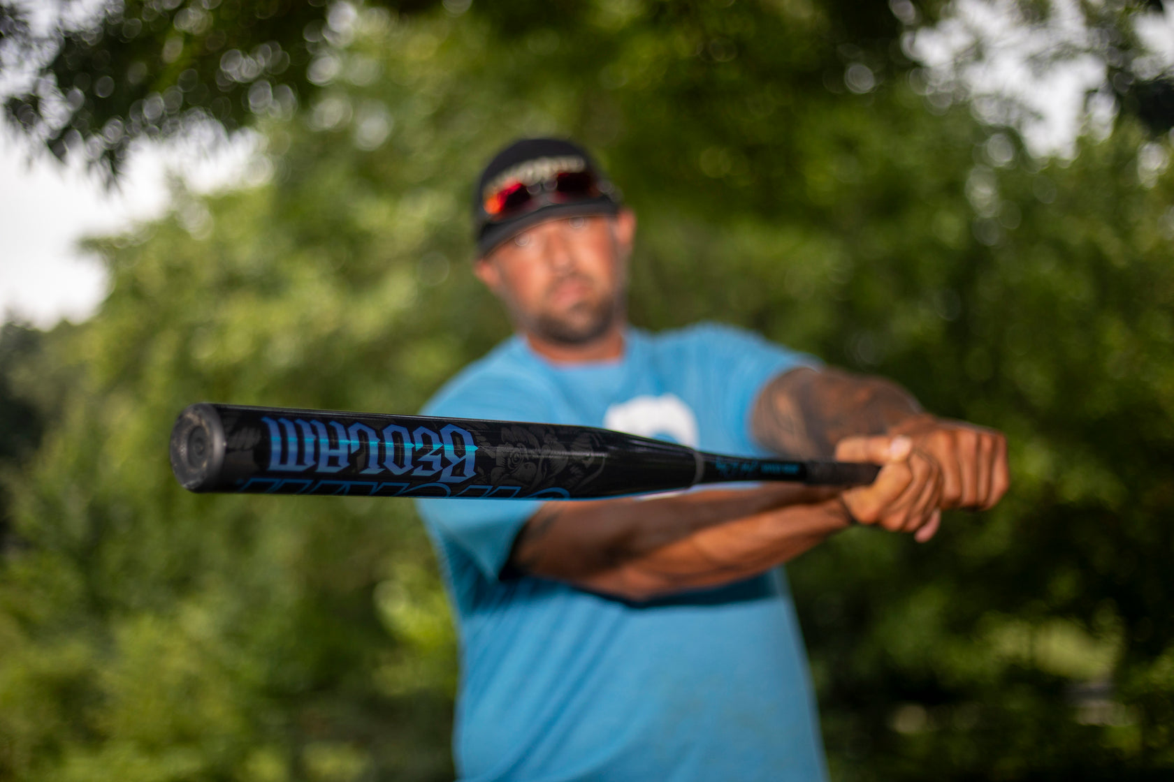 2026 Worth Bedlam Black XL 2-Piece USA/ASA Slowpitch Softball Bat - WSA6BDBKL
