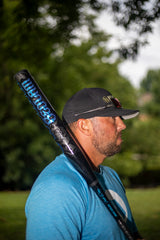 2026 Worth Bedlam Black XL 2-Piece USA/ASA Slowpitch Softball Bat - WSA6BDBKL