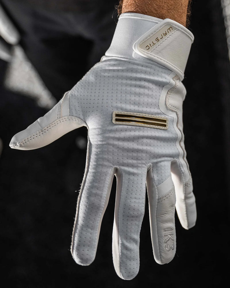 Warstic IK3 Pro Short Cuff Batting Gloves "White"