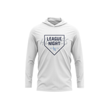 League Night Heroes Hooded Long Sleeve Shirt