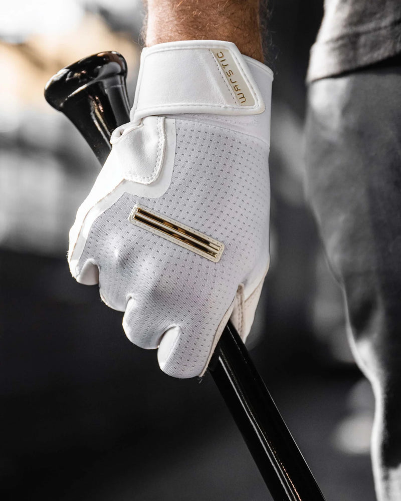 Warstic IK3 Pro Short Cuff Batting Gloves "White"