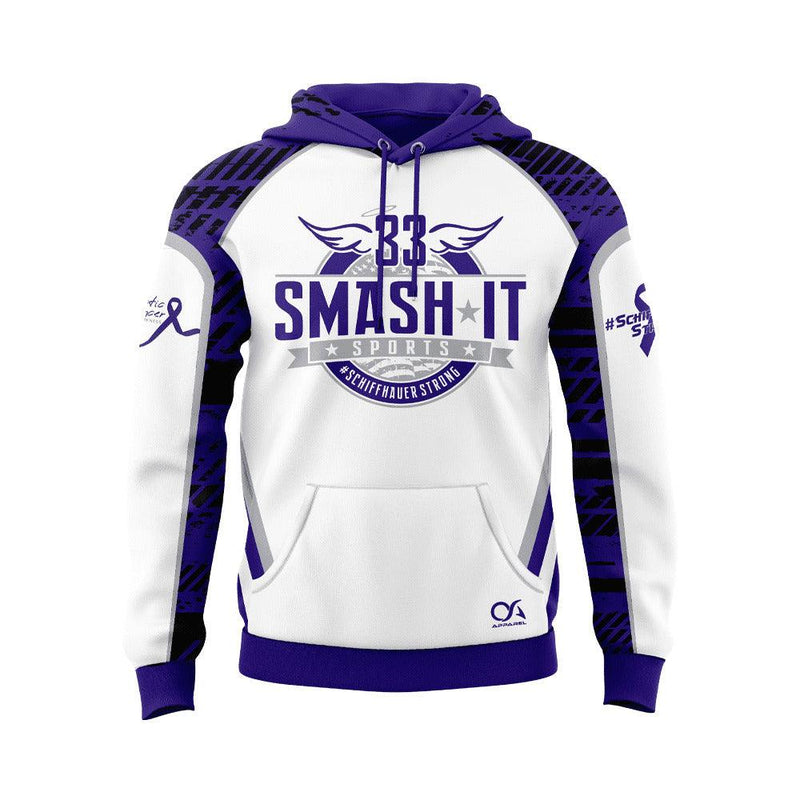 Schiffhauer Strong - Hoodie (Customized Buy-In) - White - Smash It Sports