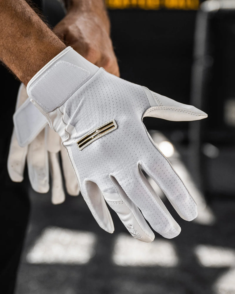 Warstic IK3 Pro Short Cuff Batting Gloves "White"