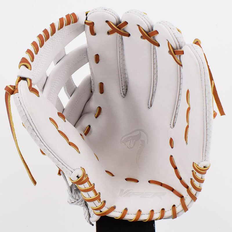 Viper Japanese Kip Leather Fielding Glove White/Tan - Smash It Sports