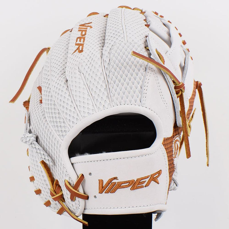 Viper Japanese Kip Leather Fielding Glove White/Tan - Smash It Sports