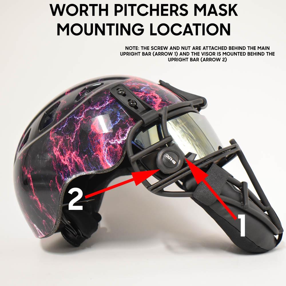 SHOC Softball Helmet Visor - Clear Sunset - Smash It Sports