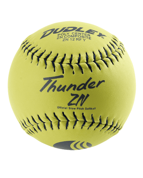 Dudley 12'' Thunder SY 52/300 ASA Slowpitch Synthetic Softballs