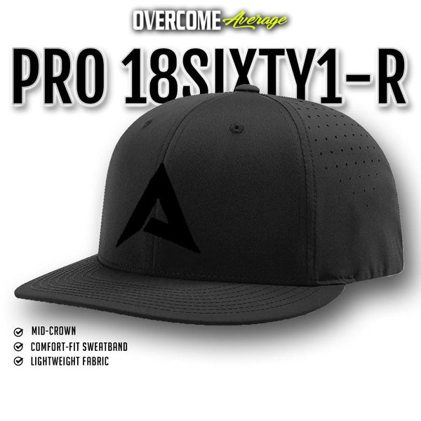 Anarchy - Pro 18SIXTY1-R Performance Hat - Black/Black - Smash It Sports
