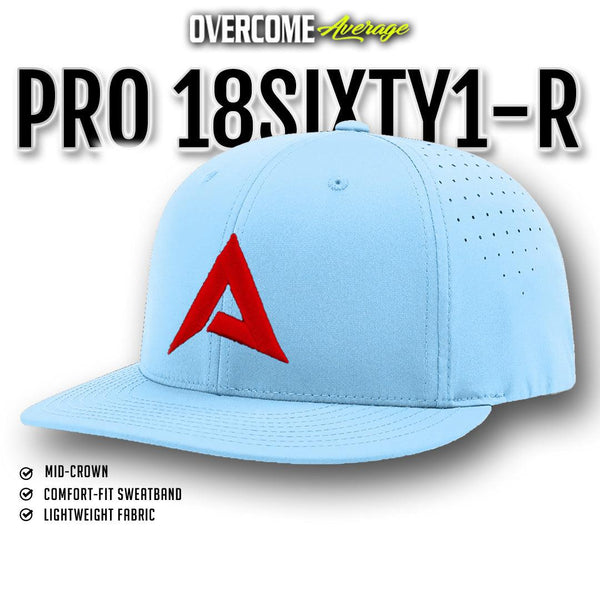 Anarchy - Pro 18SIXTY1-R Performance Hat - Carolina/Red - Smash It Sports