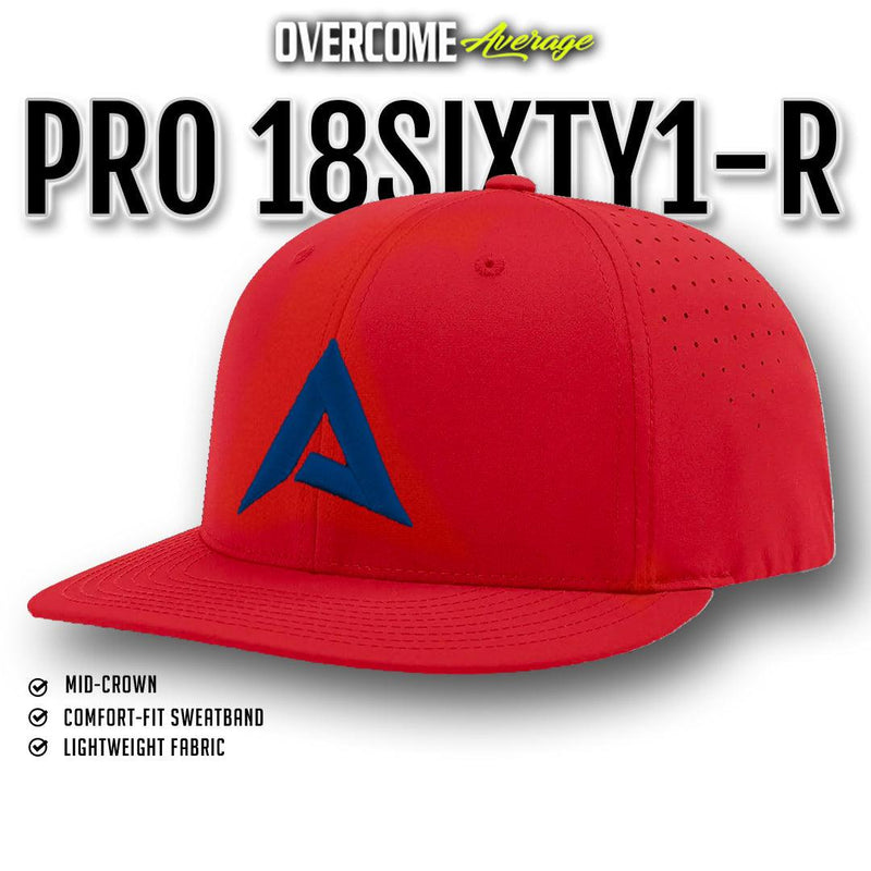 Anarchy - Pro 18SIXTY1-R Performance Hat - Red/Navy - Smash It Sports