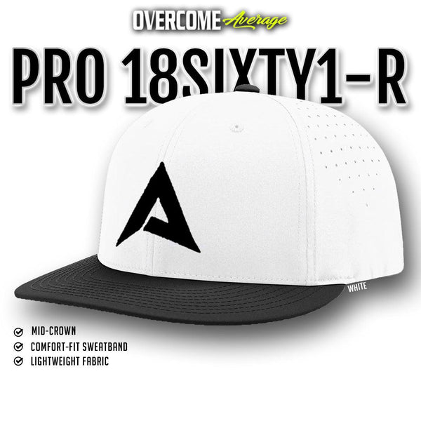 Anarchy - Pro 18SIXTY1-R Performance Hat - White/Black/Black - Smash It Sports