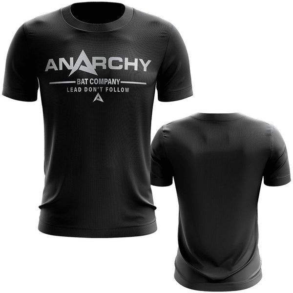 Anarchy EVO-Tech™ Short Sleeve Shirt - Black/Silver - Smash It Sports