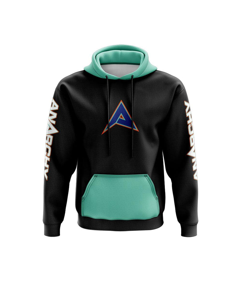 Anarchy Fleece Hoodie - Teal/Royal/Orange - Smash It Sports