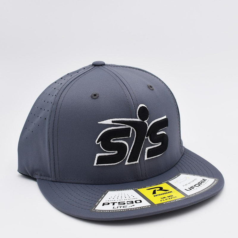 SIS Hat by Richardson (PTS30) All Charcoal-White-Black - Smash It Sports