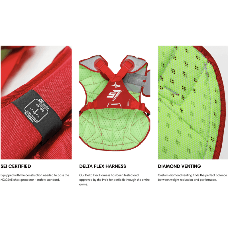 All-Star S7 Axis Age 9-12 NOCSAE Certified Catchers Set - Solid Colors - Smash It Sports