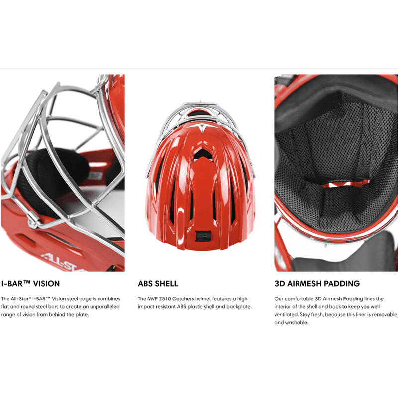 All-Star S7 Axis Age 9-12 NOCSAE Certified Catchers Set - Solid Colors - Smash It Sports