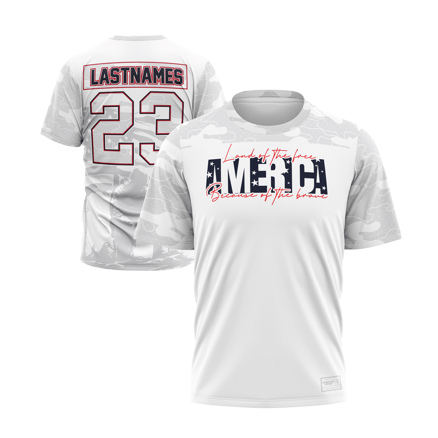2026 Smash It Sports 4th of July Short Sleeve Jersey - Land of the Free (Customized Buy-In)