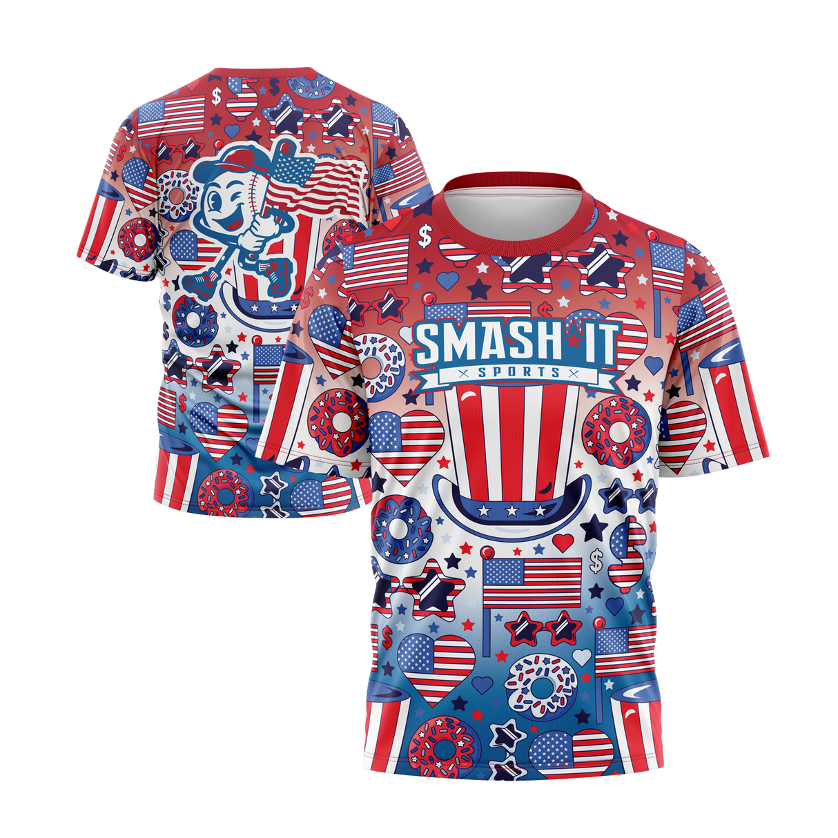 Smash It Sports Short Sleeve Shirt - Freedom Frenzy