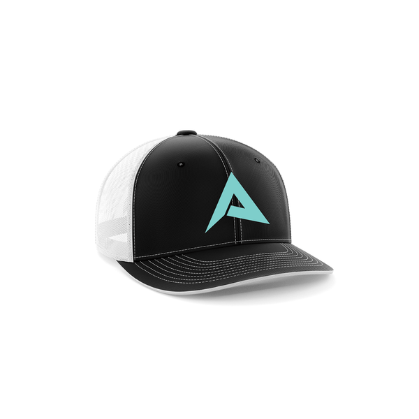 Anarchy 404M Performance Hat - New Logo - Black/White/Mint - Smash It Sports