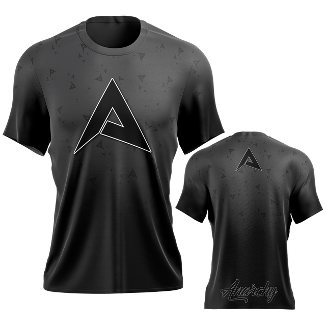 Anarchy Bat Company Short Sleeve Shirt - Charcoal/Black Fade - Smash It Sports