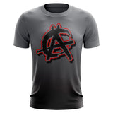 Anarchy Bat Company Short Sleeve Shirt - Fade (Charcoal/Black) - Smash It Sports