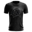 Anarchy Bat Company Short Sleeve Shirt - Small Logo Repeat (Black/White) - Smash It Sports