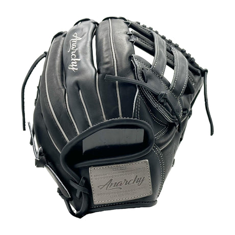Anarchy Kip Leather Premium Softball Fielding Glove - AFG009 (Black/Grey) - Smash It Sports