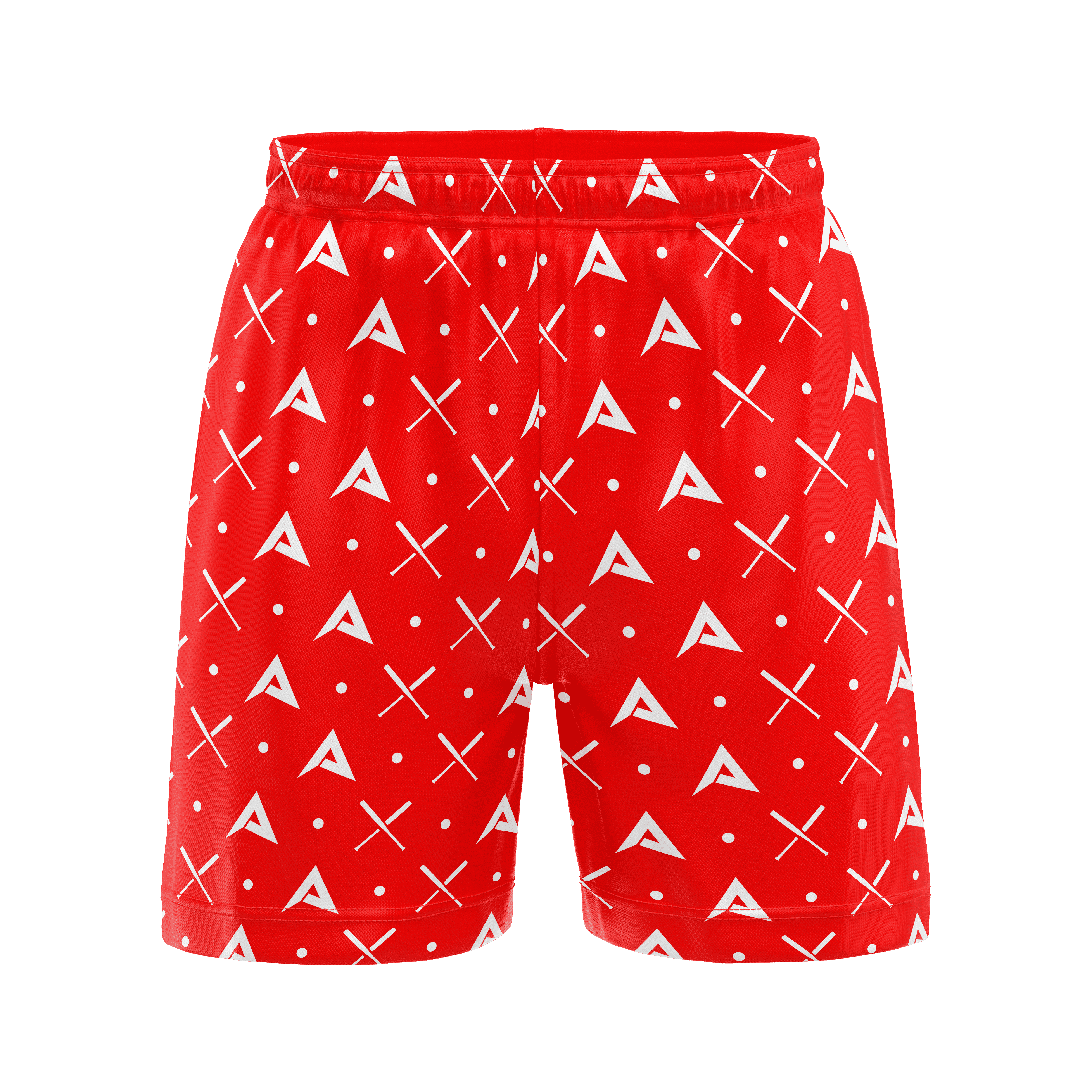 Anarchy Mesh Shorts - Red/White - Smash It Sports