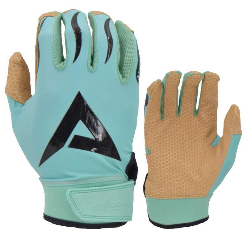 Anarchy Pro Grip Batting Gloves - Mint/Tan/Black - Smash It Sports