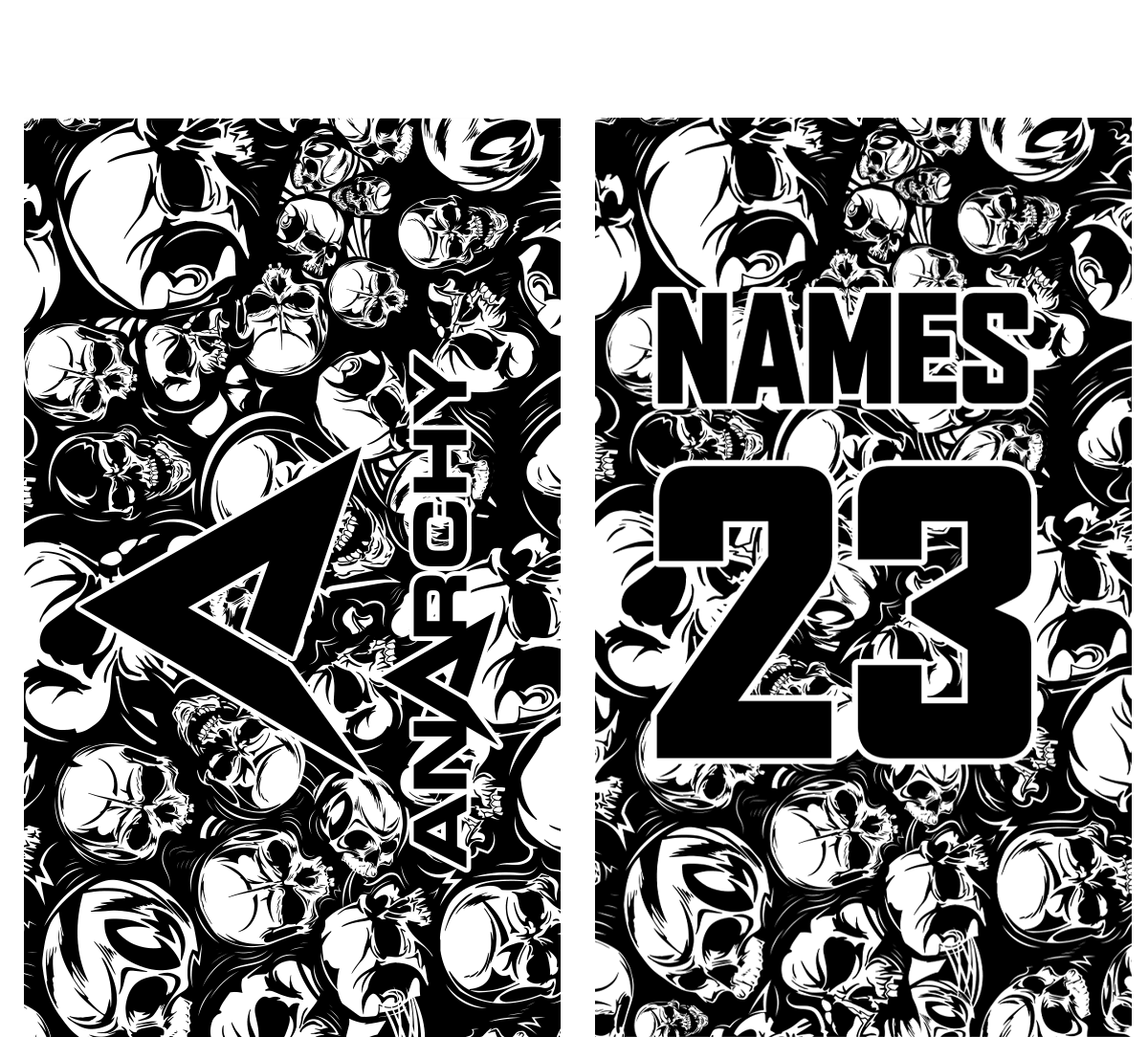 Anarchy Skulls Bag Tag - Smash It Sports