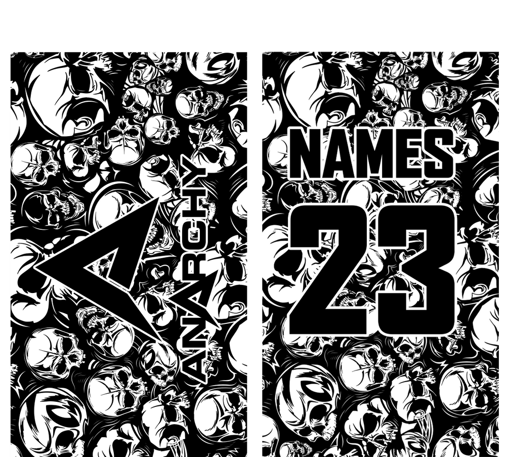 Anarchy Skulls Bag Tag - Smash It Sports