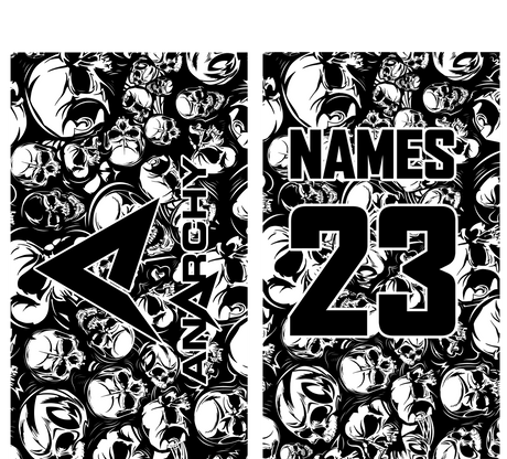Anarchy Skulls Bag Tag - Smash It Sports
