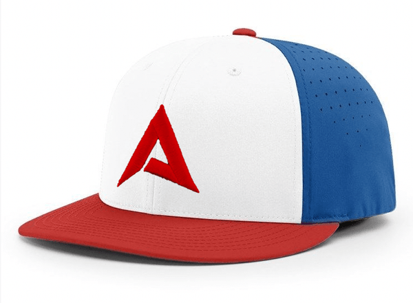 Anarchy CA i8503 Performance Hat - New Logo - White/Red/Royal - Smash It Sports