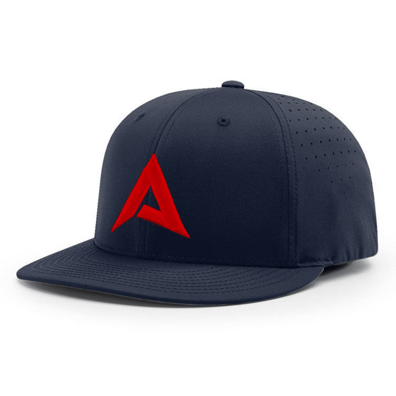 Anarchy CA i8503 Performance Hat - New Logo - Navy/Red - Smash It Sports