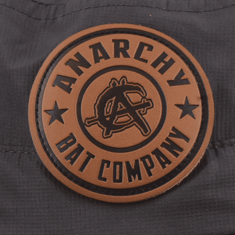 Anarchy Bucket Hat Charcoal with Circle Leather Patch