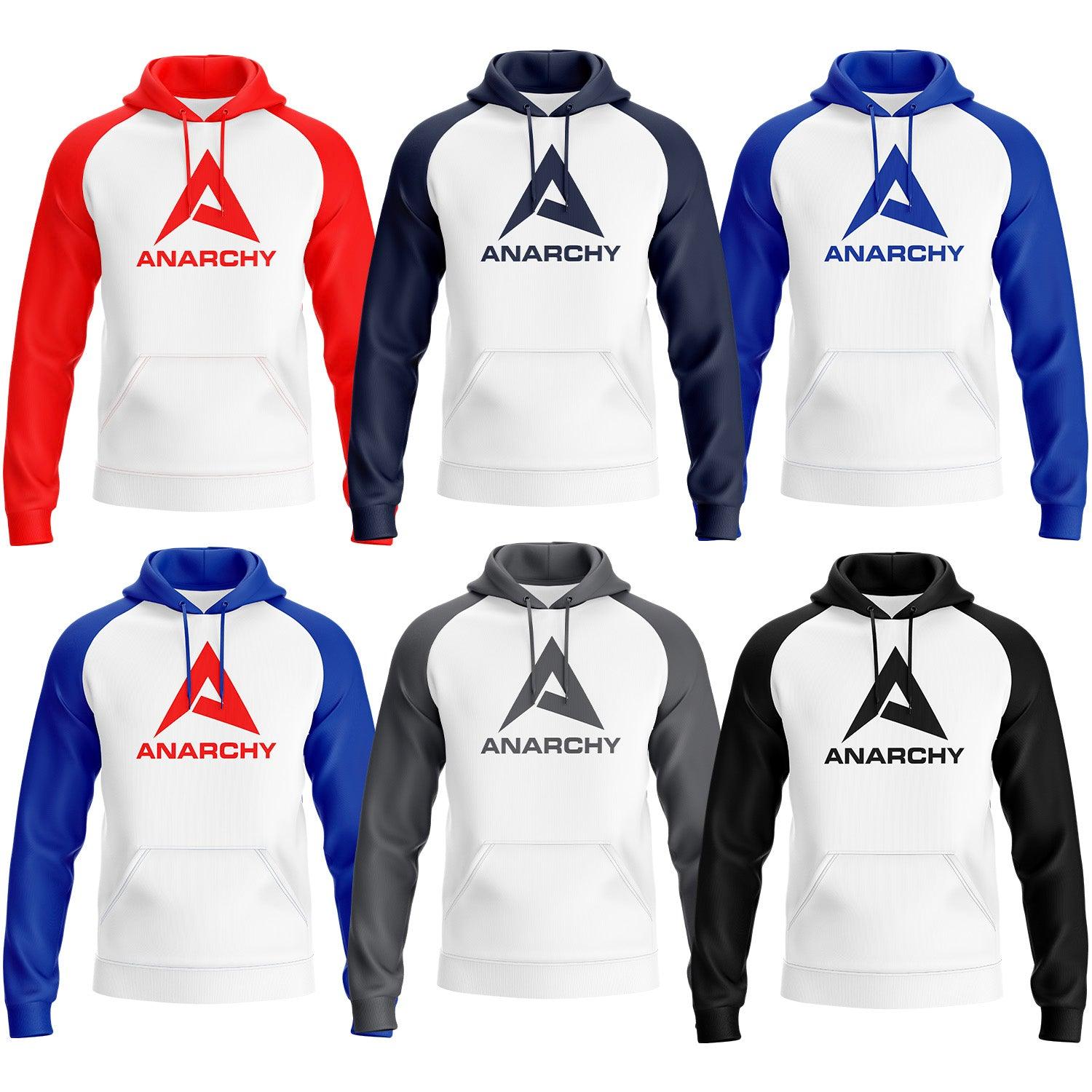 Anarchy New A Logo Defender Fleece Hoodie (White) - Smash It Sports