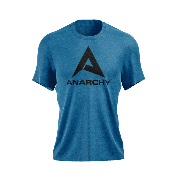 Anarchy - Frost Performance Short Sleeve Shirt - Heather Blue/Black - Smash It Sports