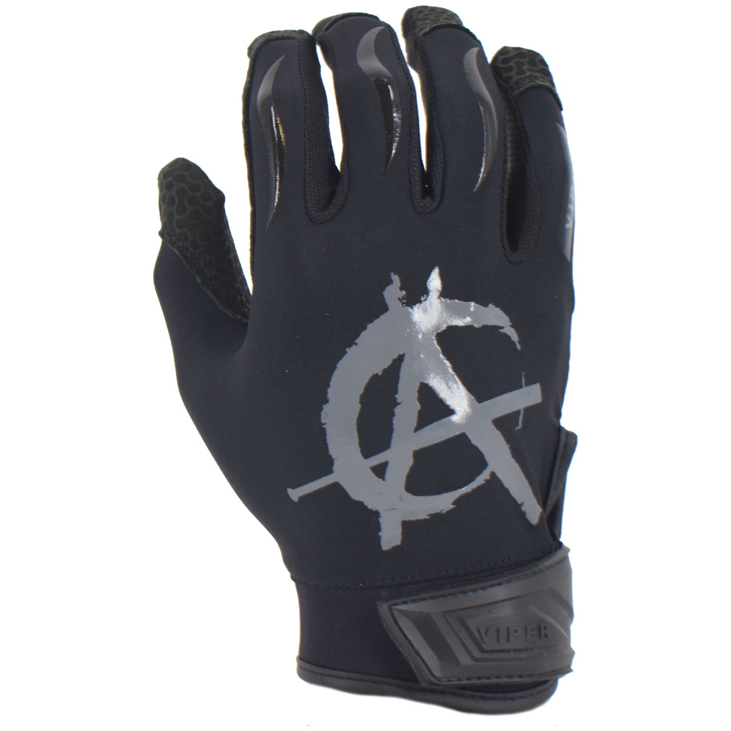 Viper Lite Premium Batting Gloves Leather Palm - Anarchy Edition Black/Charcoal - Smash It Sports