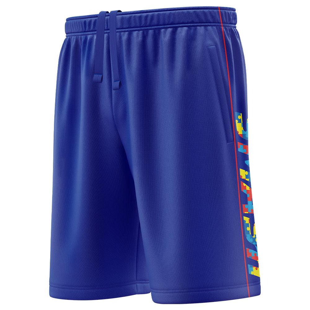 SIS Microfiber Shorts (Autism) - Smash It Sports