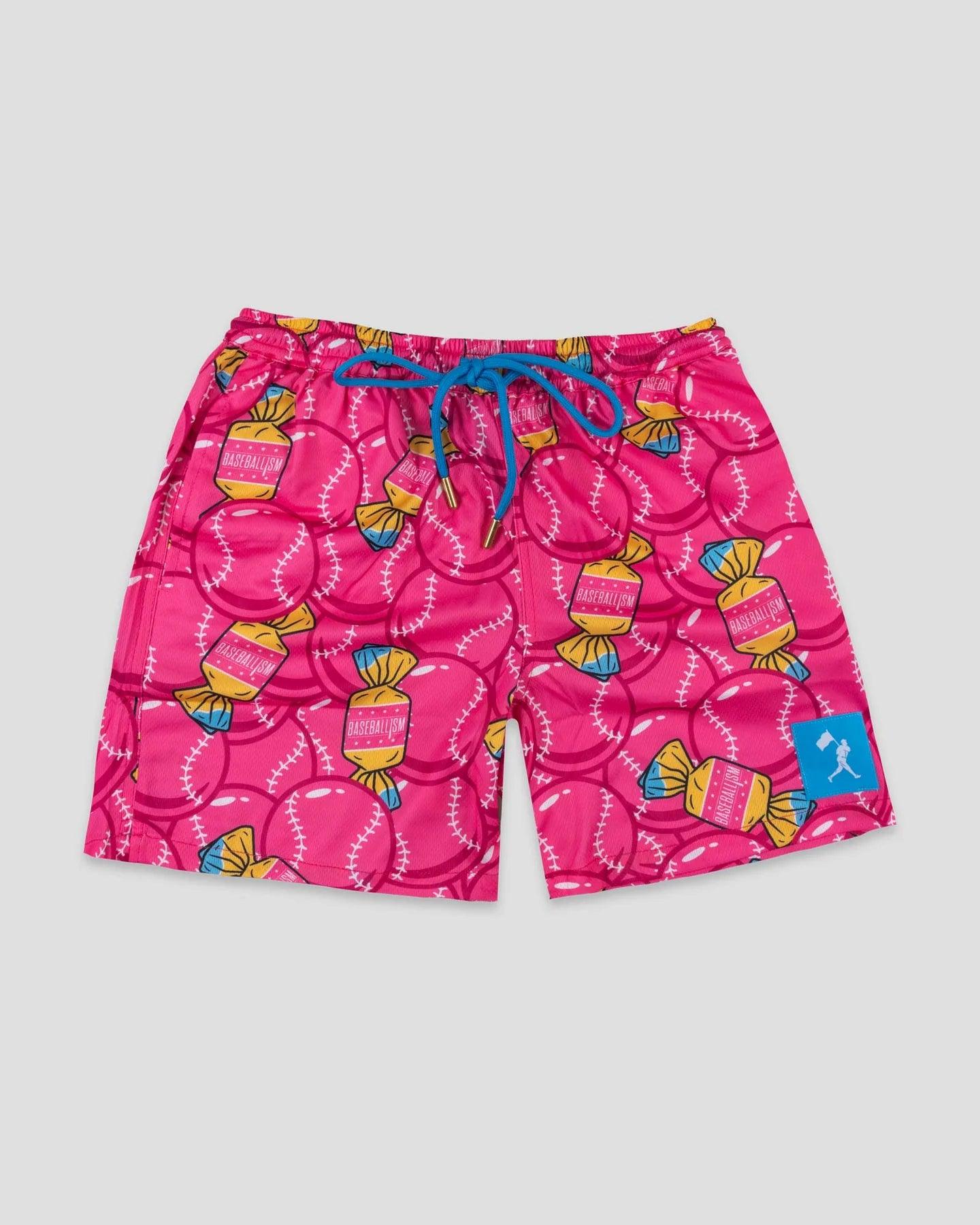 Baseballism Doubles and Bubbles Diamond Air Mesh Shorts - Youth